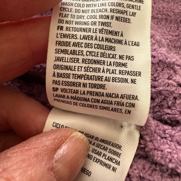 American Eagle, Lilac color, button sweater, Size L - Picture 6 of 6